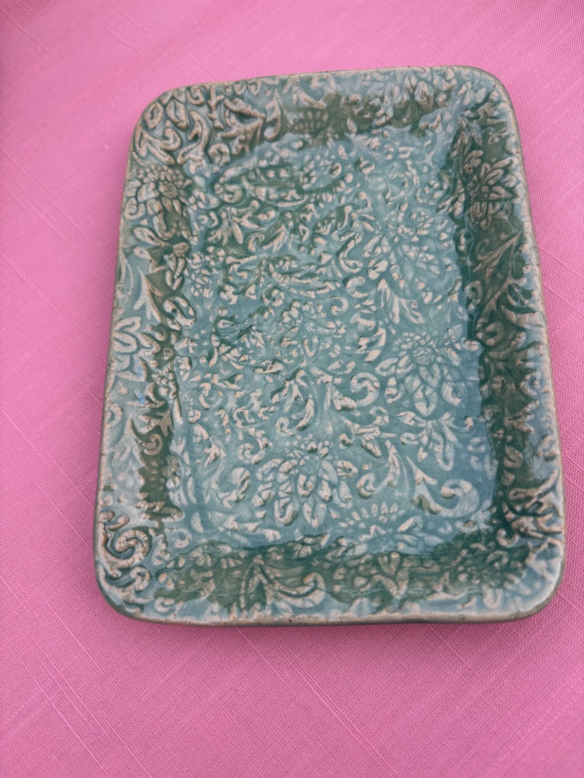 Anything Dish — Green Floral
