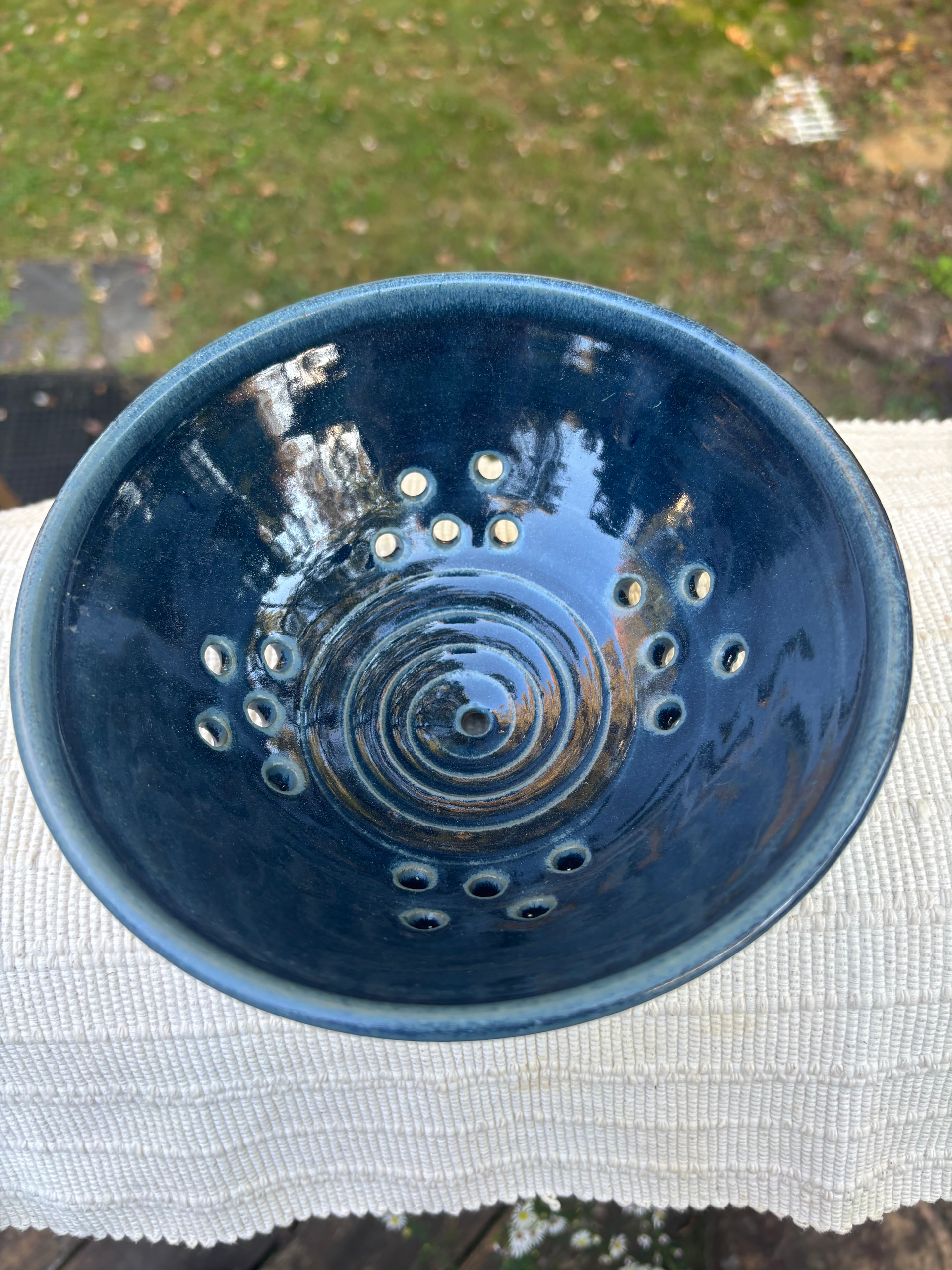 Colander / Berry Bowl — Deep Blue